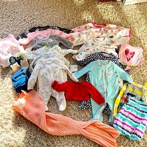 Carter’s newborn and 3 months Snap onesies